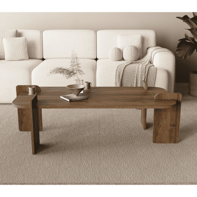 CaliCosy Rechthoekige salontafel met afgeronde randen l120 cm rive 3499238 large