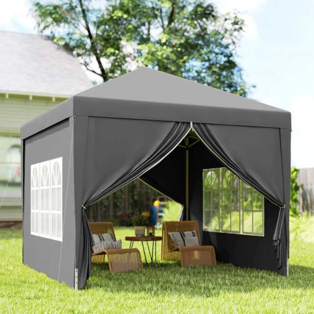 4goodz Partytent 3x3 m opvouwbaar met 4 zijwanden - 3499249 large