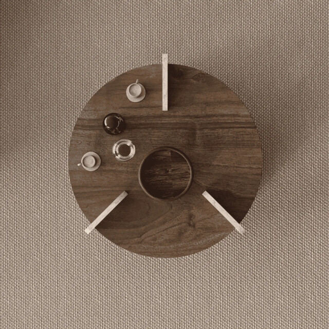 CaliCosy Ronde salontafel met dubbel blad Ø70 cm milo 3499236 large