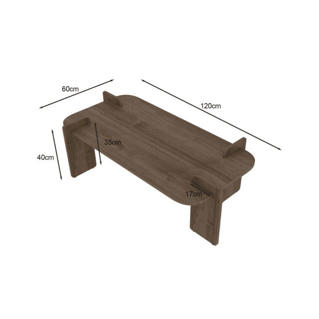 CaliCosy Rechthoekige salontafel met afgeronde randen l120 cm rive 3499238 large
