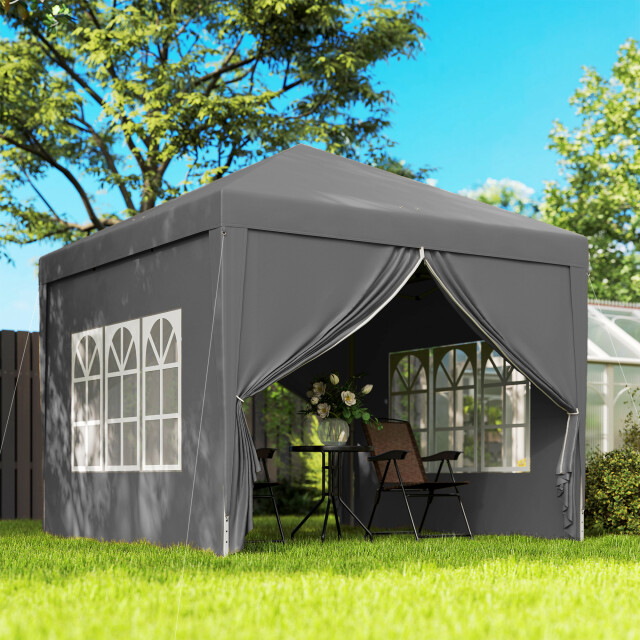 4goodz Partytent 3x3 m opvouwbaar met 4 zijwanden - 3499249 large