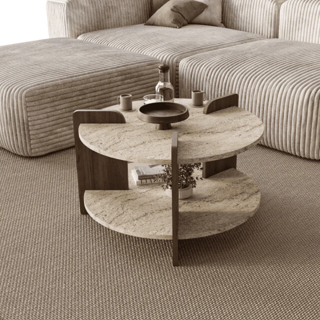 CaliCosy Ronde salontafel met dubbel blad Ø70 cm milo 3499234 large