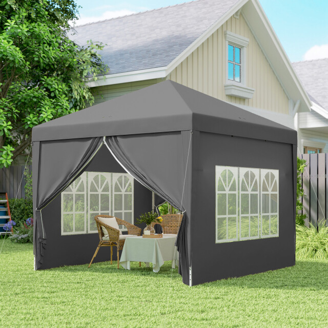 4goodz Partytent 3x3 m opvouwbaar met 4 zijwanden - 3499249 large