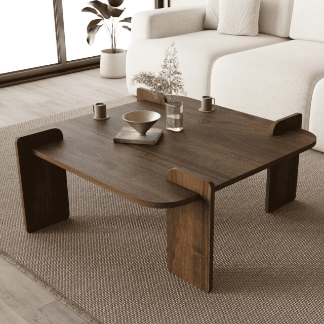 CaliCosy Vierkant salontafel met afgeronde randen l90 cm noma 3499230 large