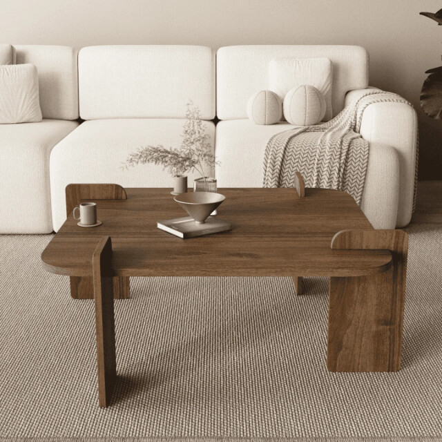 CaliCosy Vierkant salontafel met afgeronde randen l90 cm noma 3499230 large