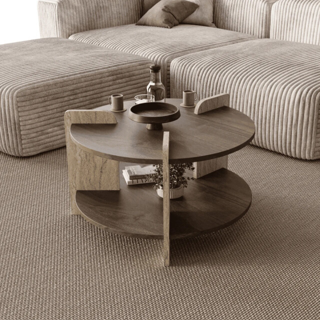 CaliCosy Ronde salontafel met dubbel blad Ø70 cm milo 3499236 large