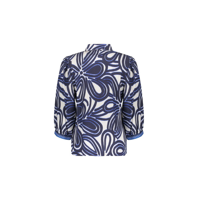 Geisha 63250-20 blouse blue print 63250-20 Blouse blue print large