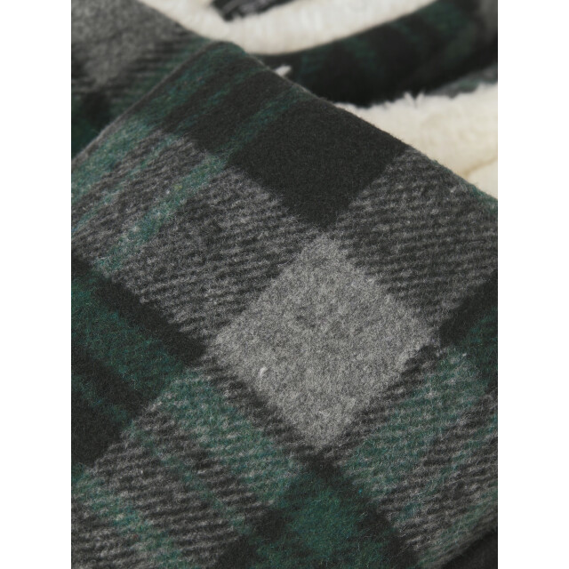 Jack & Jones Heren instap pantoffels jfwmurphy geruit 12273989-Trekking Green large