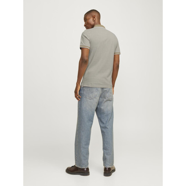 Jack & Jones Heren polo jjepaulos crockery lgm 2-pack 12191216-Beige/Grijs large