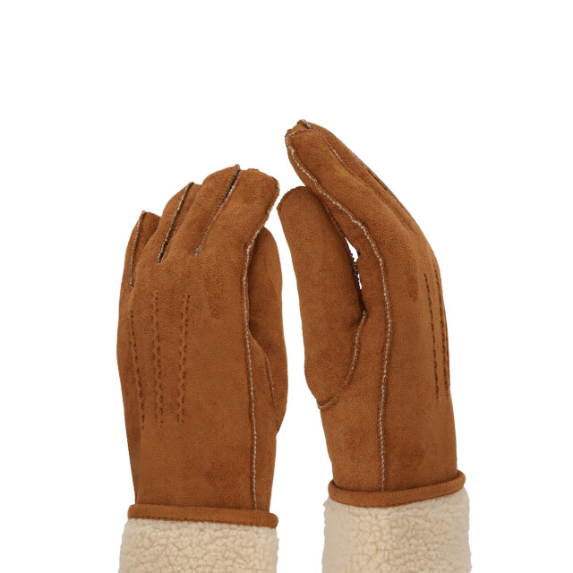 Sarlini Dames suèdine handschoenen cognac 000434-00014 large