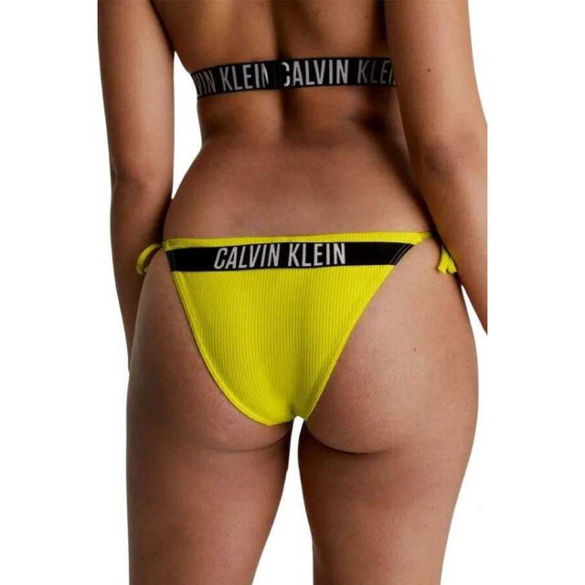 Calvin Klein Dames bikinibroekje met geribde zijkant UTNA486_yellow large