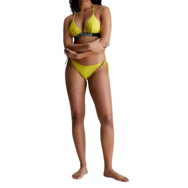 Calvin Klein Dames bikinibroekje met geribde zijkant UTNA486_yellow large