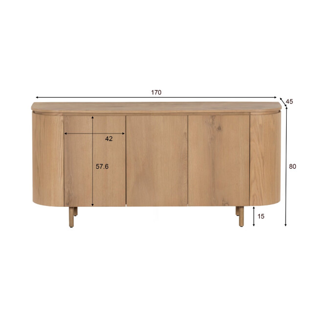 Livingfurn dressoir tobago 43x170x81cm 3286002 large