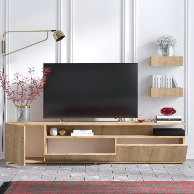 CaliCosy Tv-meubel in eikendecor l180 cm alika 3038924 large