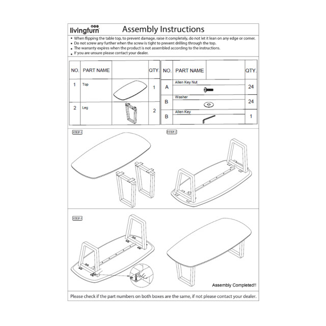 Livingfurn eetkamertafel cortez - mangohout 200 cm 3040556 large