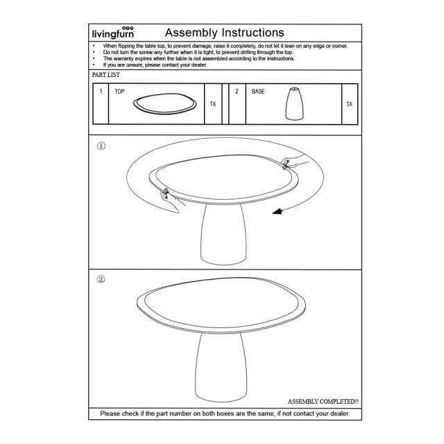 Brix eetkamertafel marron 140 cm - 3186073 large