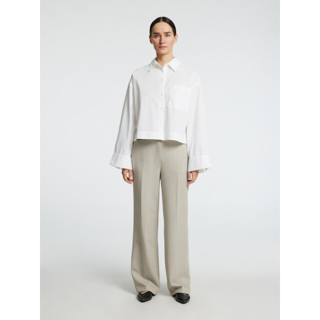 Selected Femme slwastha ls cropped boxy shirt noos 16097269 bright white 06615.100.0282 large