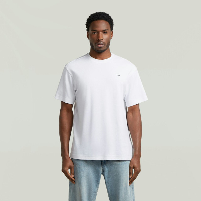 G-Star true regular structured t-shirt d28609-c812 110 white 05011.112.0092 large