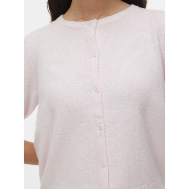 Vero Moda vmdoffy 2/4 o-neck button cardigan 10345011 pink-a-boo 06741.615.0030 large