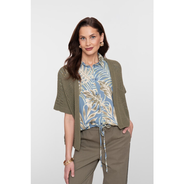 Geisha vest bat sleeve 64079-70 560 olive 06741.368.0030 large