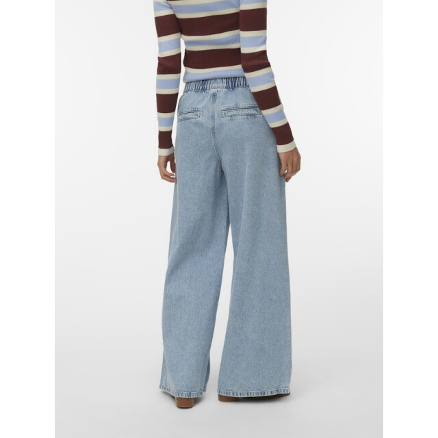 Vero Moda vmvaleria mr wide pull up jeans noo 10340282 light blue dnim 06511.260.0101 large