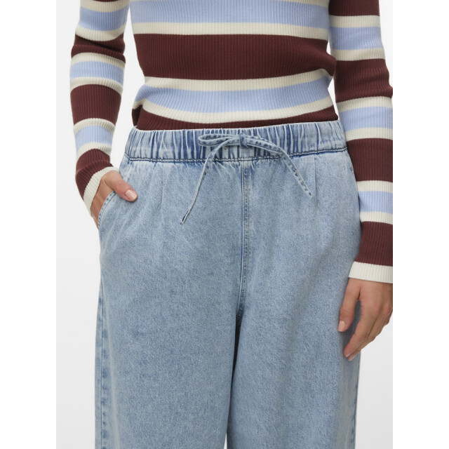 Vero Moda vmvaleria mr wide pull up jeans noo 10340282 light blue dnim 06511.260.0101 large
