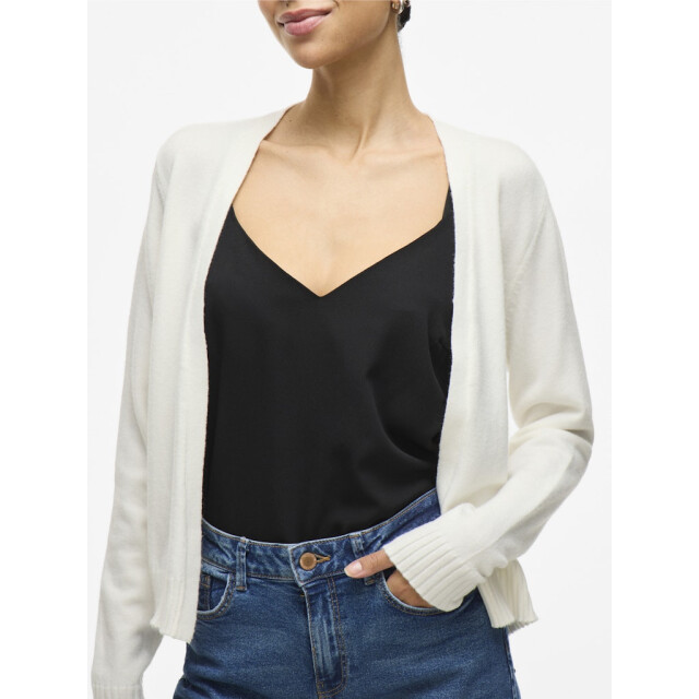 Vila viril short l/s knit cardigan-noos 14060800 white alyssum 06741.100.0011 large