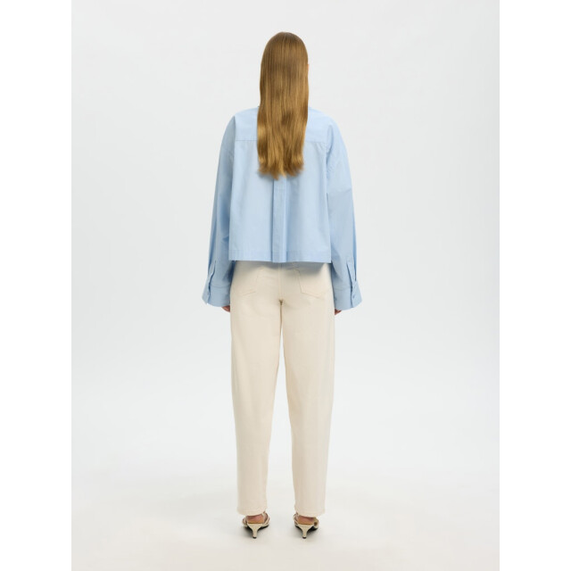 Selected Femme slwastha ls cropped boxy shirt noos 16097269 cashmere 06615.211.0247 large