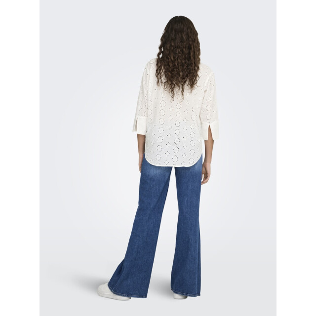 Jacqueline de Yong tallie 3/4 long shirt wvn noos 15292179 broderie anglaise 06615.198.0152 large