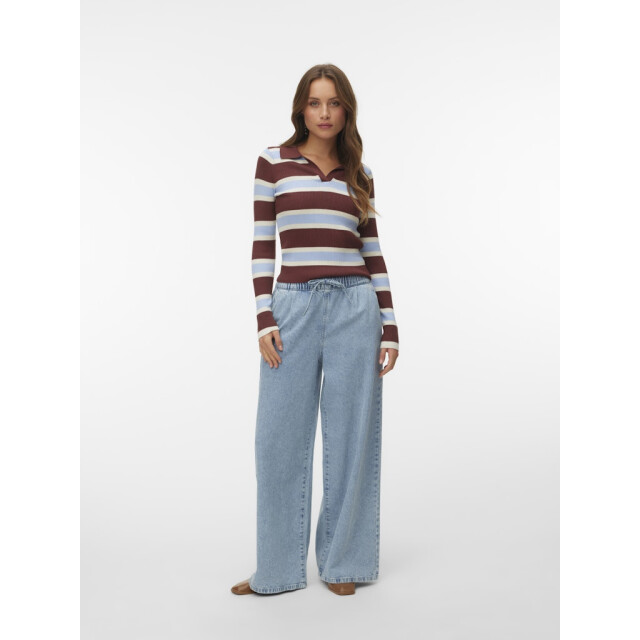 Vero Moda vmvaleria mr wide pull up jeans noo 10340282 light blue dnim 06511.260.0101 large