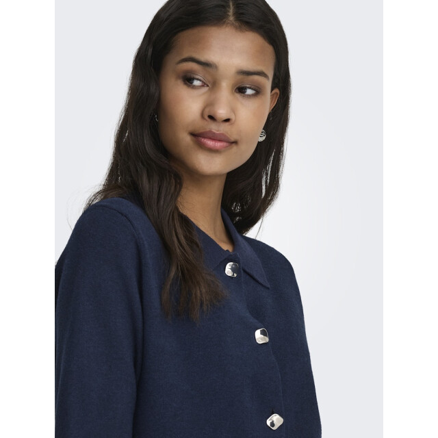 Jacqueline de Yong prime life 2/4 collar cardigan k 15351853 total eclipse 06741.261.0034 large