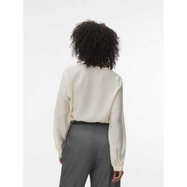 Vero Moda vmurli v-neck ls top wvn ga 10338835 cloud dancer 06615.198.0141 large