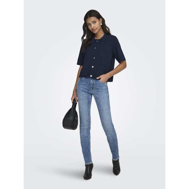 Jacqueline de Yong prime life 2/4 collar cardigan k 15351853 total eclipse 06741.261.0034 large