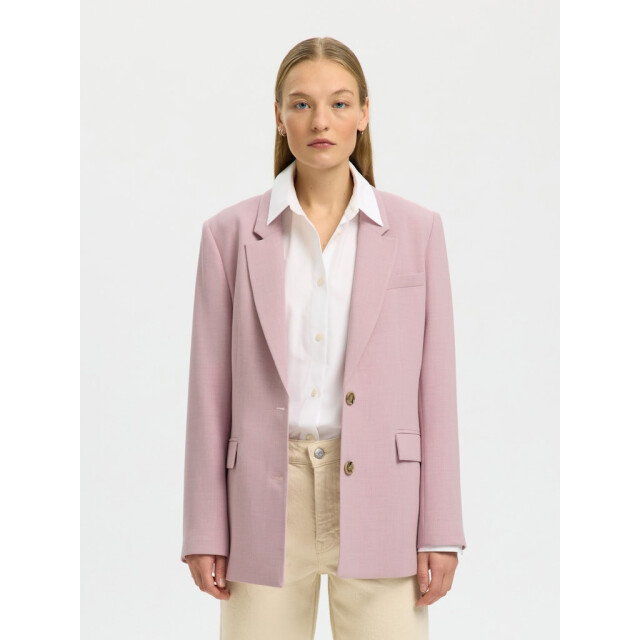 Selected Femme slwrita ls classic blazer mel noos 16094203 bleached mauve 06228.625.0001 large