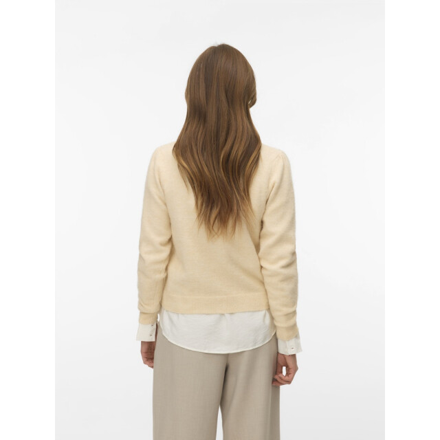 Vero Moda vmfiorella emb ls o-neck short card 10340096 birch 06741.198.0074 large