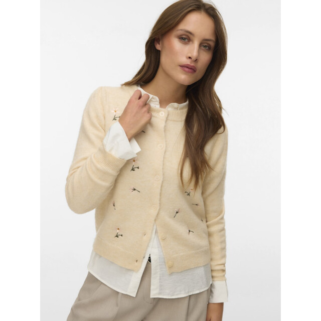 Vero Moda vmfiorella emb ls o-neck short card 10340096 birch 06741.198.0074 large