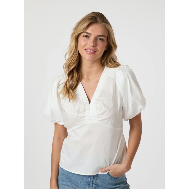 Neo Noir irina poplin blouse 162219 120 white 06613.100.0011 large