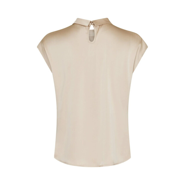 Neo Noir fleur drapy satin blouse 160990 125 dark sand 06615.820.0139 large