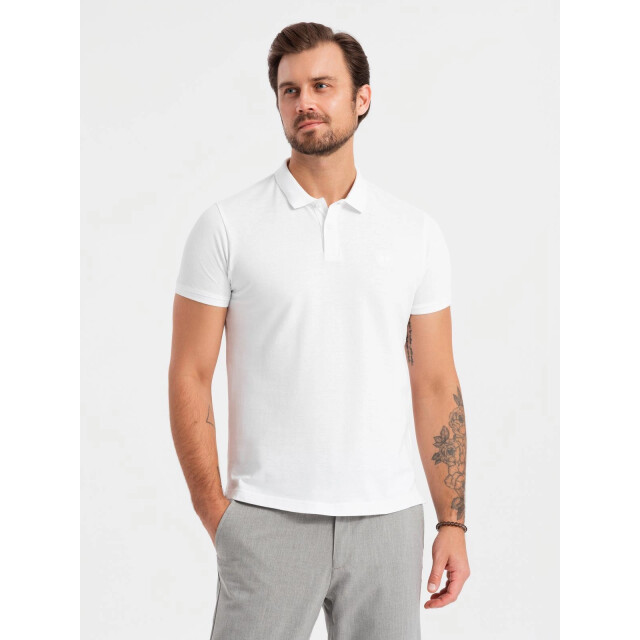 Ombre Italian style heren poloshirts zwart wit 3 stuks OM-0133 large