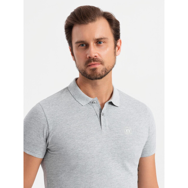 Ombre Italian style heren poloshirts zwart wit 3 stuks OM-0133-1 large