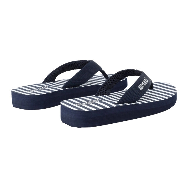 Regatta Dames catarina teenslippers UTRG4268_navywhitestripe large