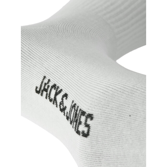 Jack & Jones Jongens sportsokken jacnolan tennissokken 6-pack effen wit/zwart 12294581-White large