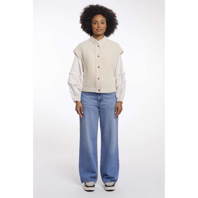 Rino & Pelle Boxy waistcoat off-white 4259.02.0025 large