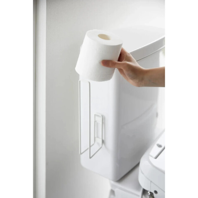 Yamazaki Porte papier toilettes avec ventouse h25 cm 3502538 large