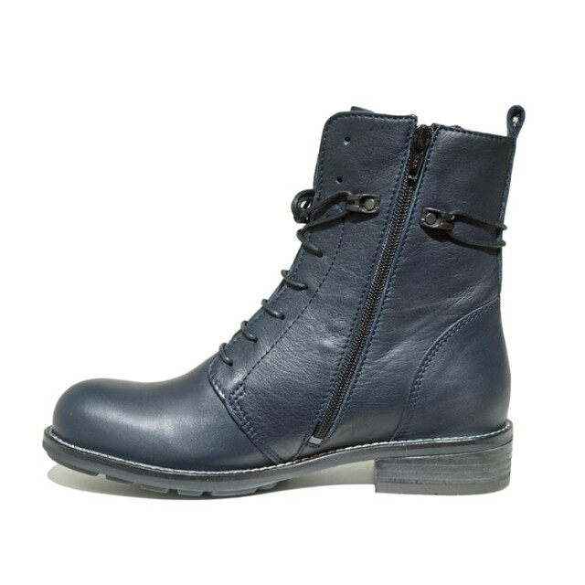 Wolky 04444 Murray XW Velvet leather Enkellaarzen Blauw 04444 Murray XW Velvet leather large