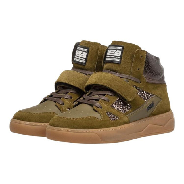 Floris van Bommel SFW-10090 Veterschoenen Groen SFW-10090 large