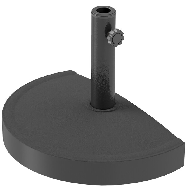 4goodz Parasolvoet van beton 9 kg halfrond voor parasolstokken 34/38/48mm 3502969 large