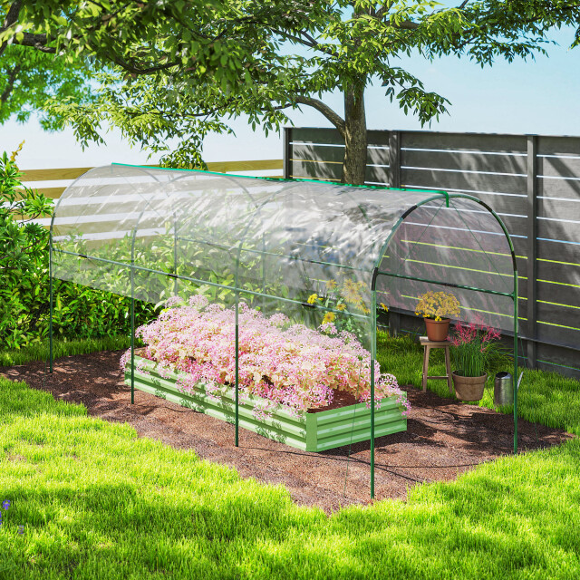 4goodz Vorstbestendige foliekas met boogdak 400 cm - 3503038 large