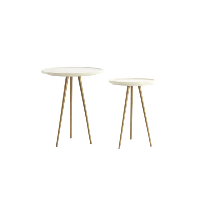 Light & Living bijzettafel prato Ø43x53 cm - set van 2 3258879 large