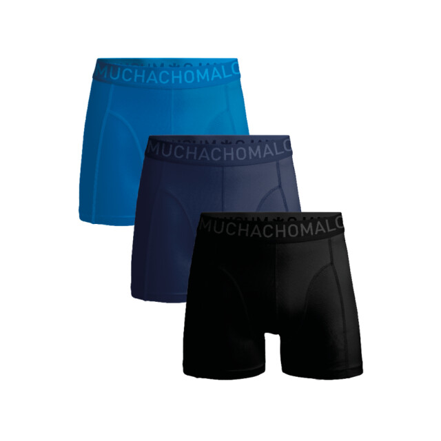 Muchachomalo 3-pack microfiber 1010-154  -black blue heren boxers Black Blue/3-Pack Microfiber 1010-154 large